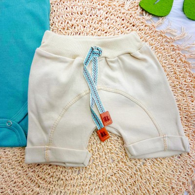 Conj. Body Gola V e Bermuda Saruel - Verde e Areia
